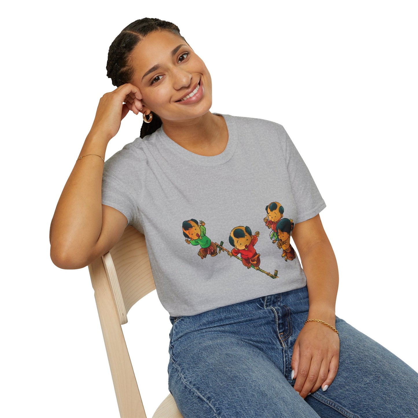 Unisex Softstyle Tee | "Cuop Co" | Vietnamese Traditional Flag-Stealing Game