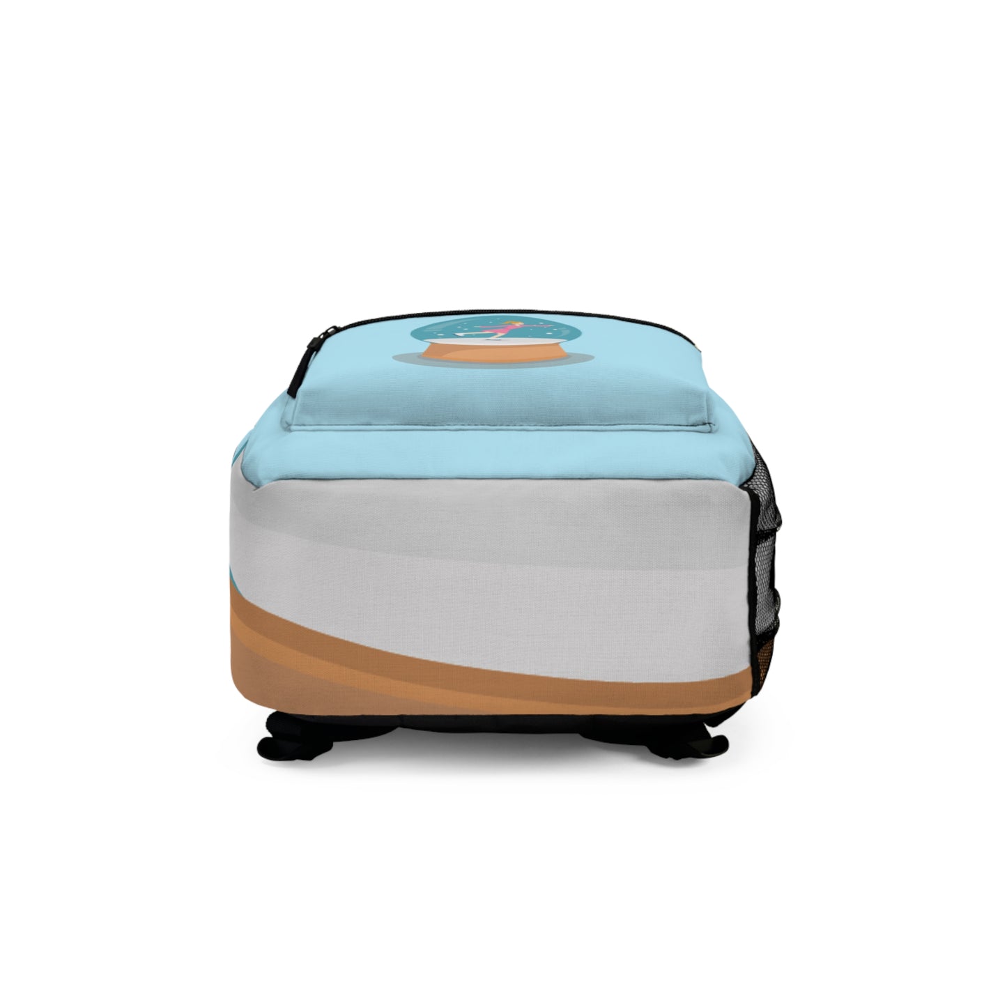 Snow Globe Dream | Romantic Ice Skating Girl Backpack with Winter Aesthetic