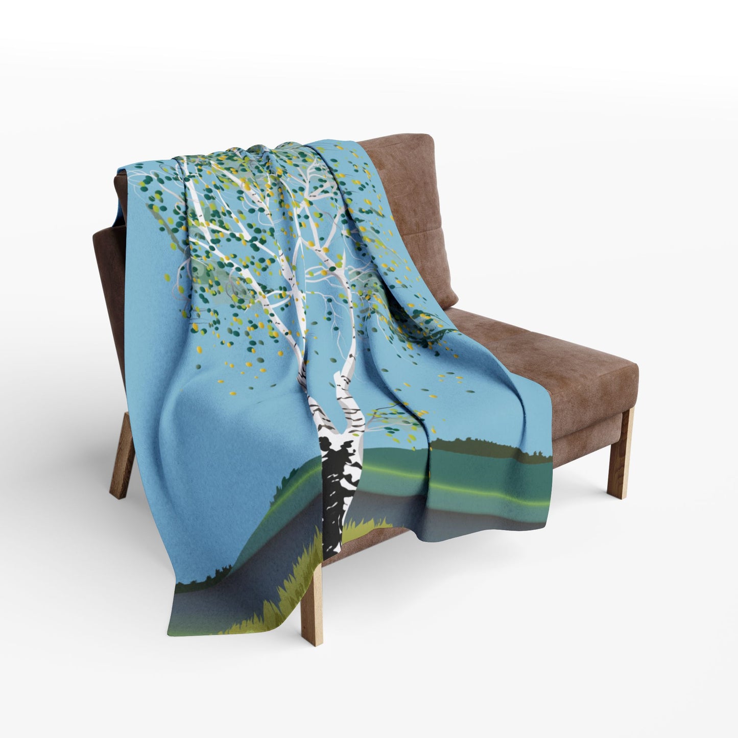 Birch Tree Fleece Blanket | Wrap Yourself in Nature | Cozy Yet Stylish