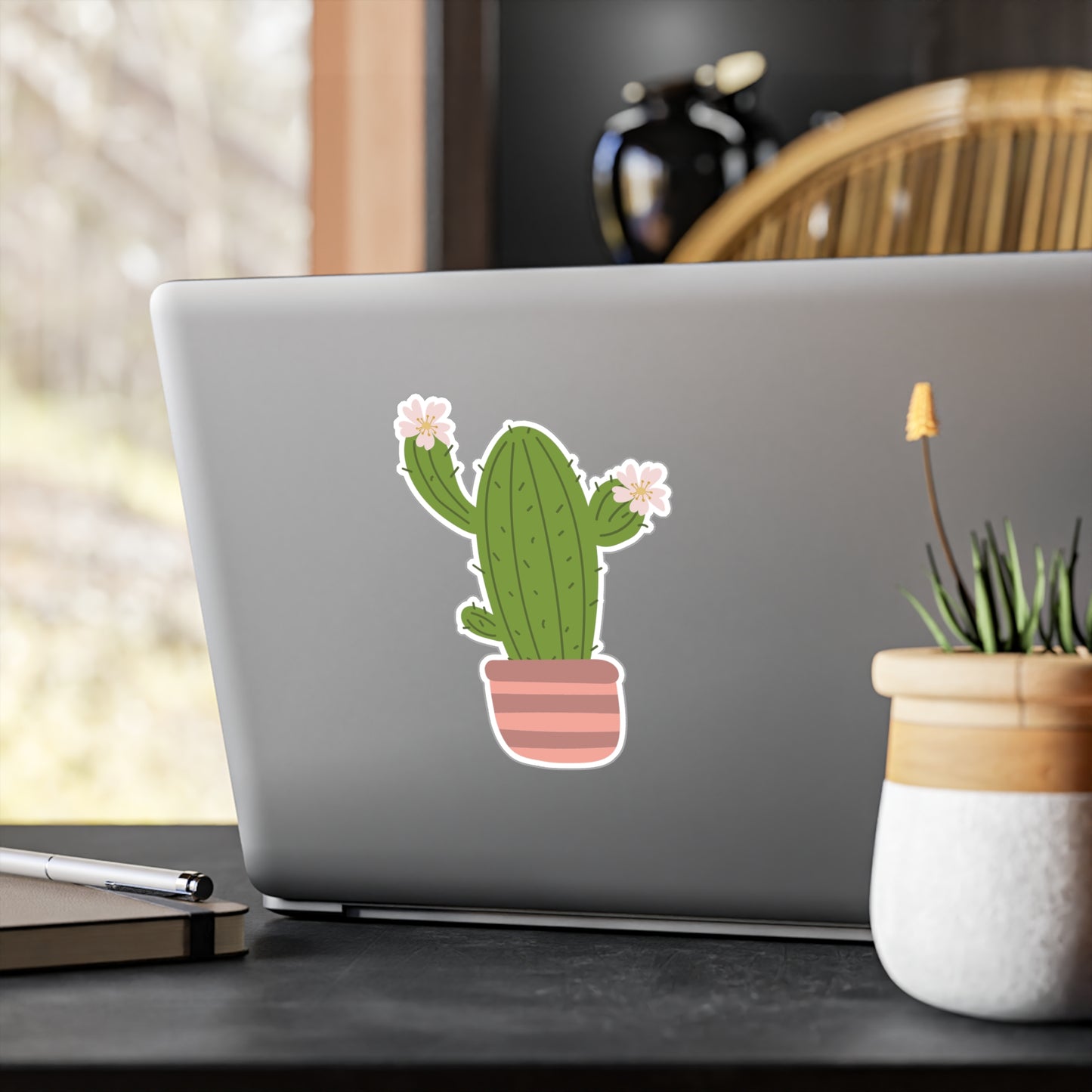 Cartoon Cactus Vinyl Sticker | Fun & Fresh for Everyday Vibes