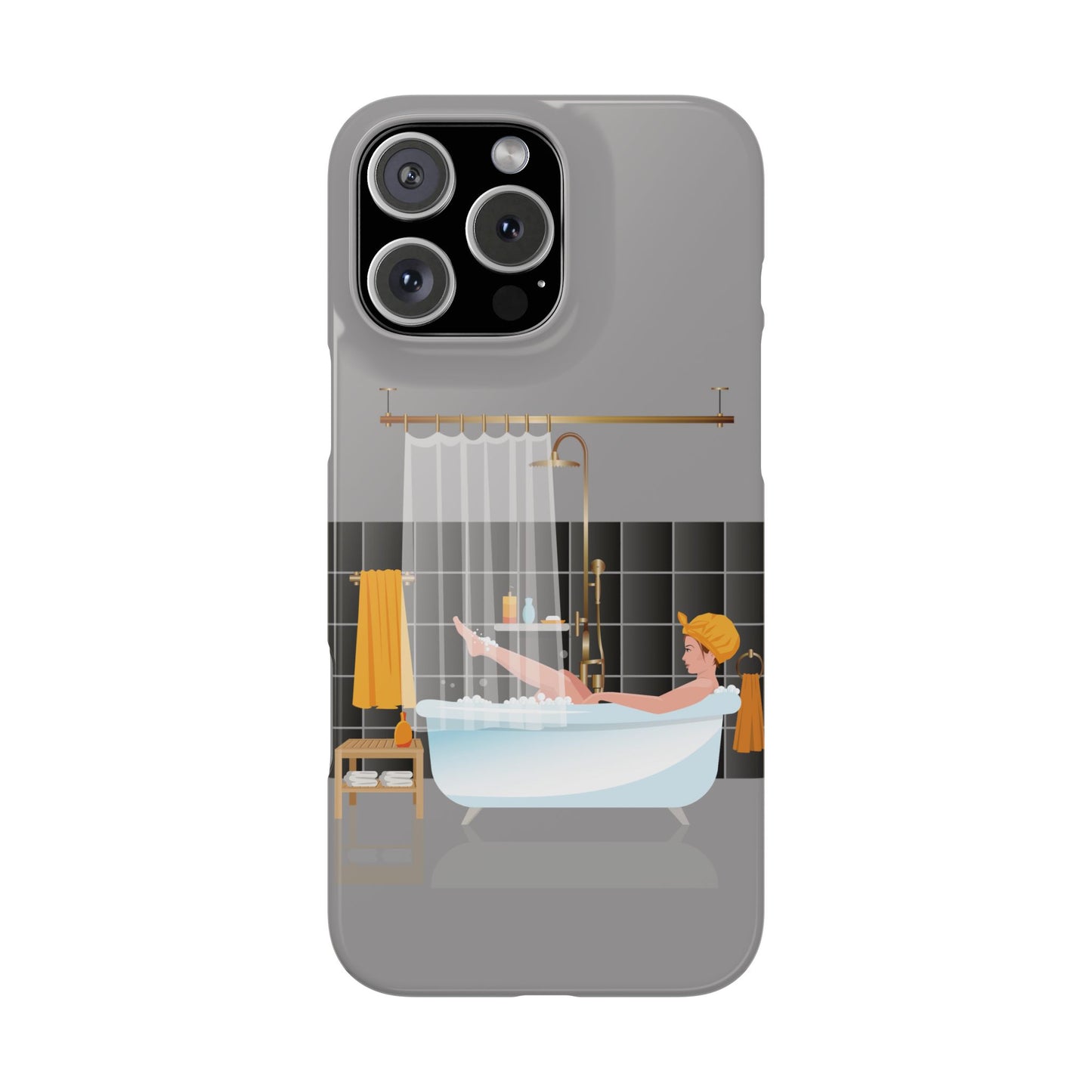 Slim Phone Case | Girl in Bathtub | Elegant & Artistic