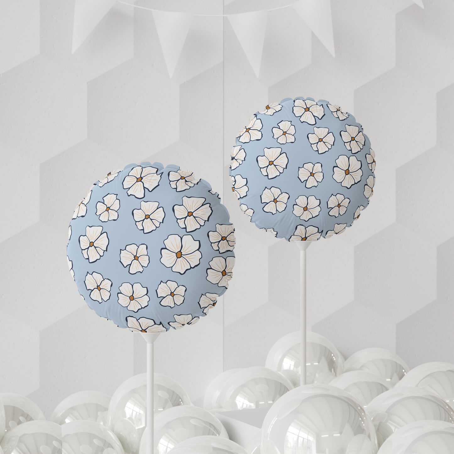 BloomJoy | Floral Printed Round & Heart Balloons