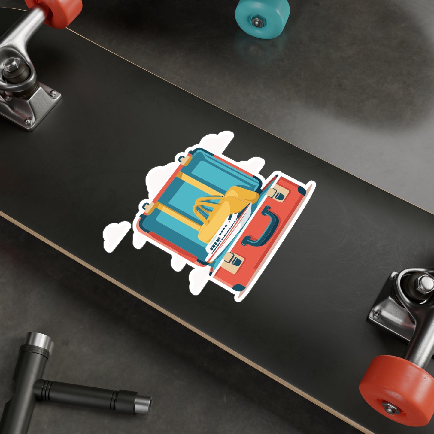 Travel Vibes Luggage Sticker | Minimal & Fun Vinyl Decal
