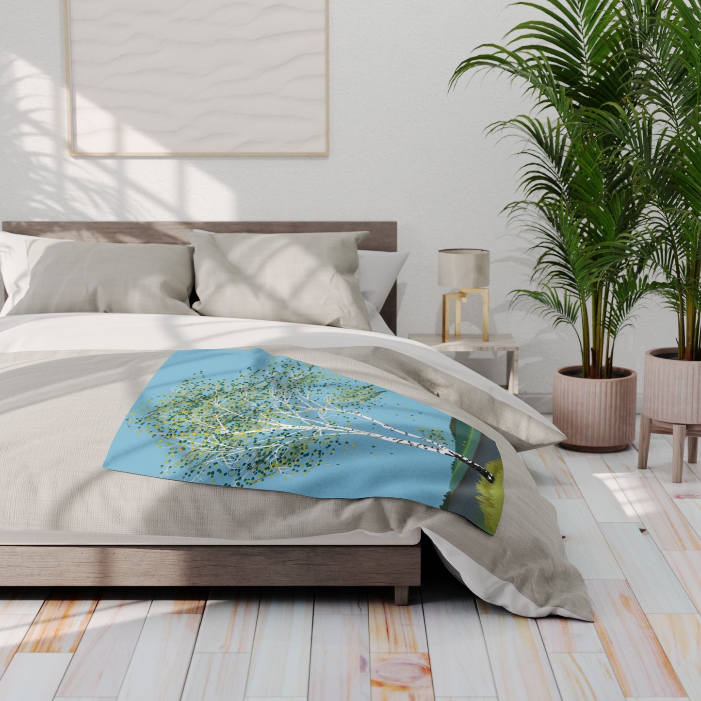 Birch Tree Fleece Blanket | Wrap Yourself in Nature | Cozy Yet Stylish