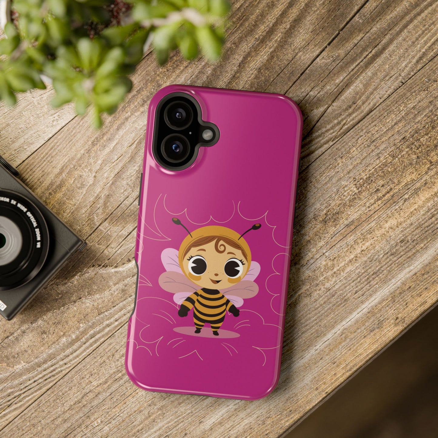“Little Bee Buddy” Magnetic Tough Phone Case | Cute, Tough & MagSafe Ready
