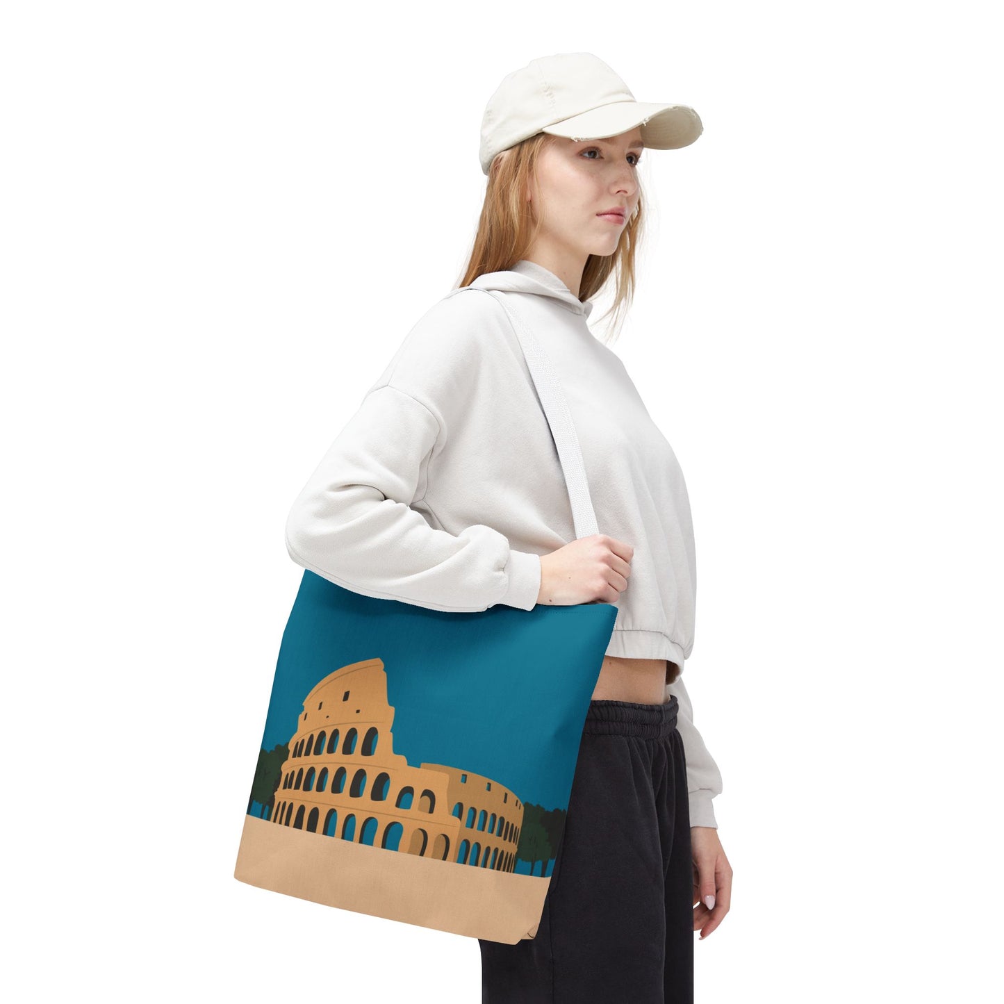 Vibrant Colosseum Tote | European Style | Urban Statement Piece