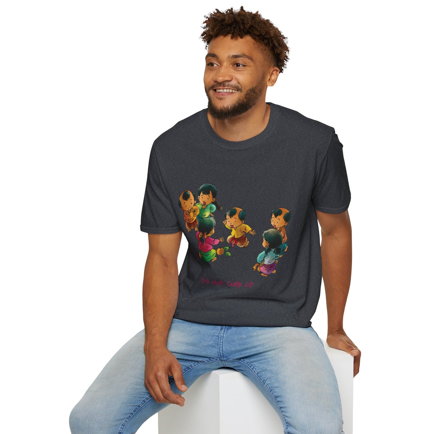 "Flag Snatching" Unisex T-Shirt | Vietnamese Childhood Nostalgia | Traditional Folk Game Graphic Tee
