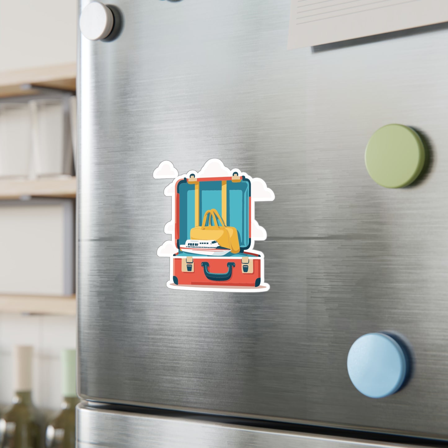 Travel Vibes Luggage Sticker | Minimal & Fun Vinyl Decal