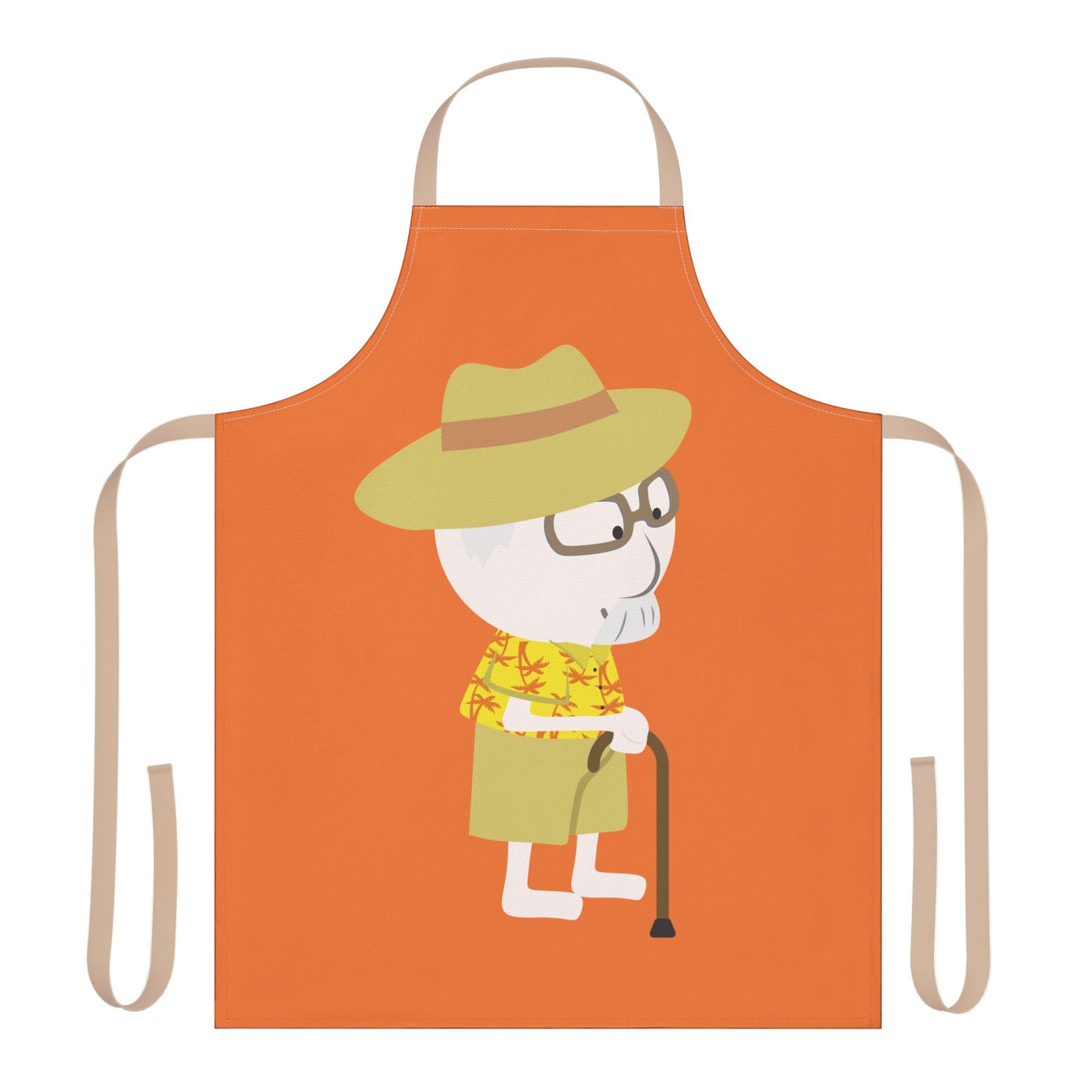 “Grandpa with Cane” Apron | Fun & Minimalist Kitchen Wear