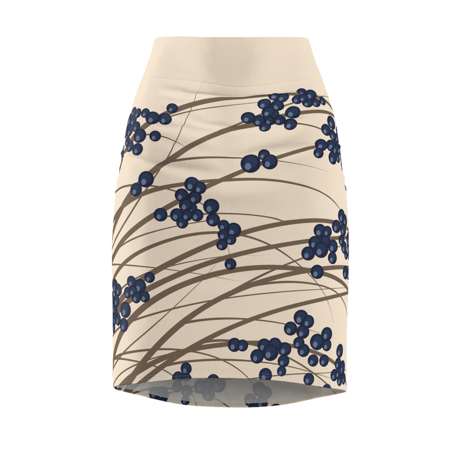 Pencil Skirt | Wild Berry in the Bush Artistic Design