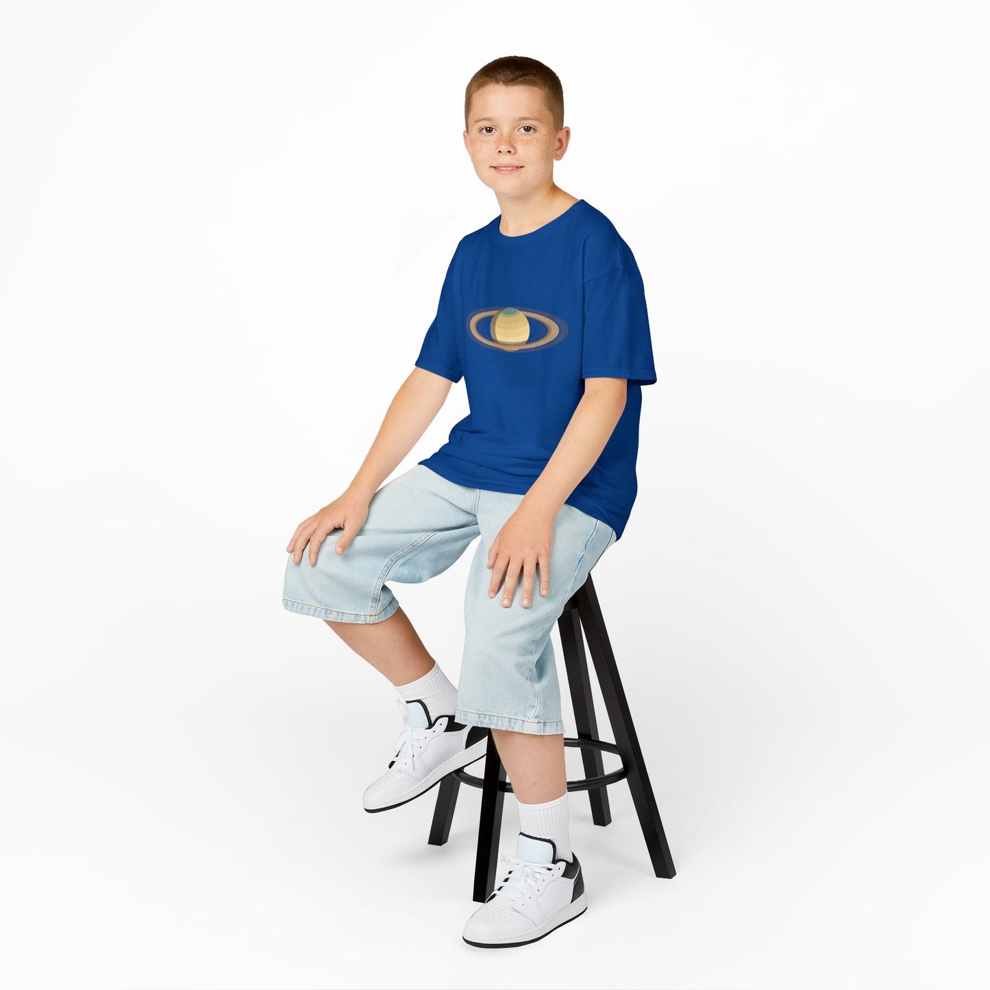 “Little Saturn” Kids Tee | A Planet-Sized Imagination