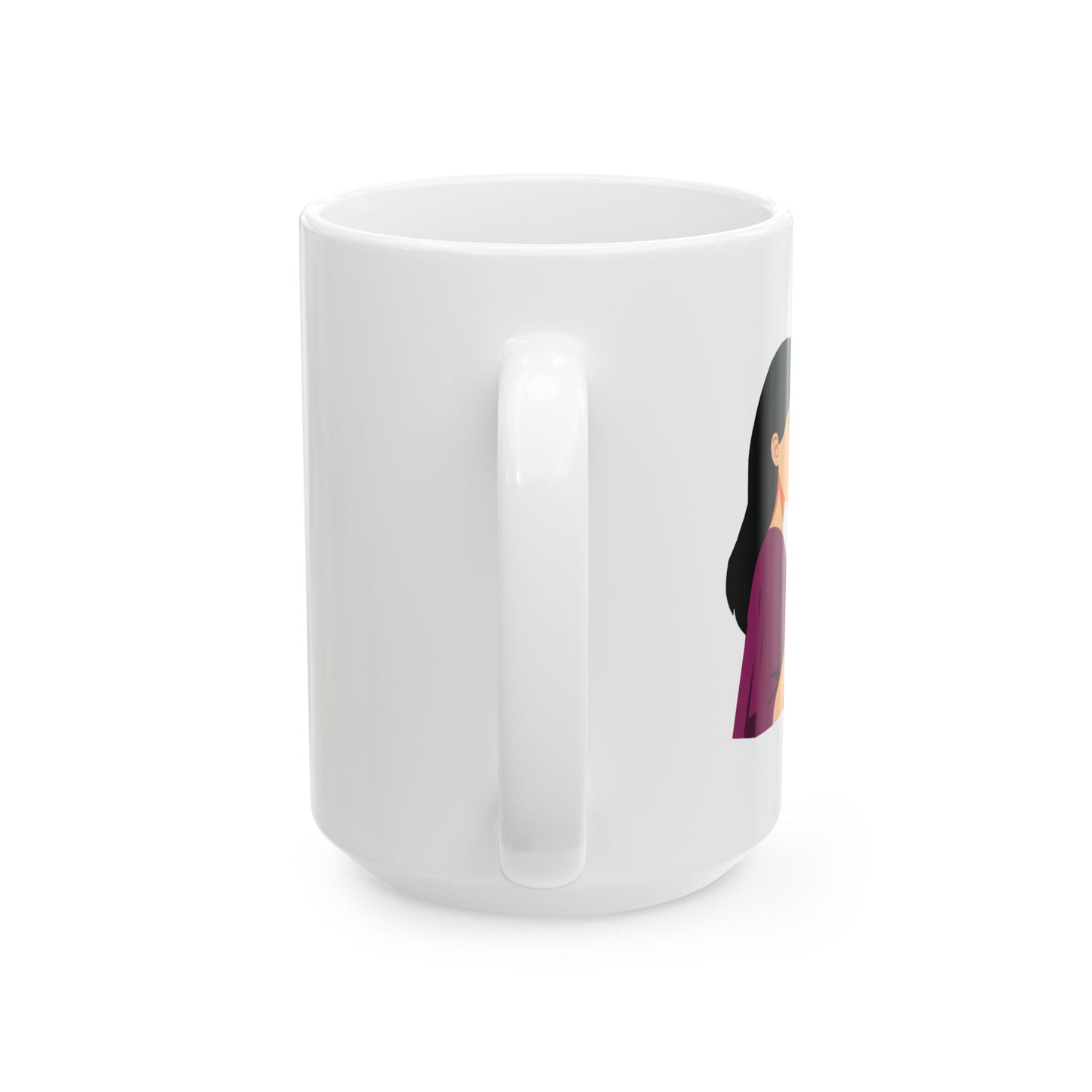 The Girl & Her Morning Coffee | Bold Character Mug | Start Your Day With Style