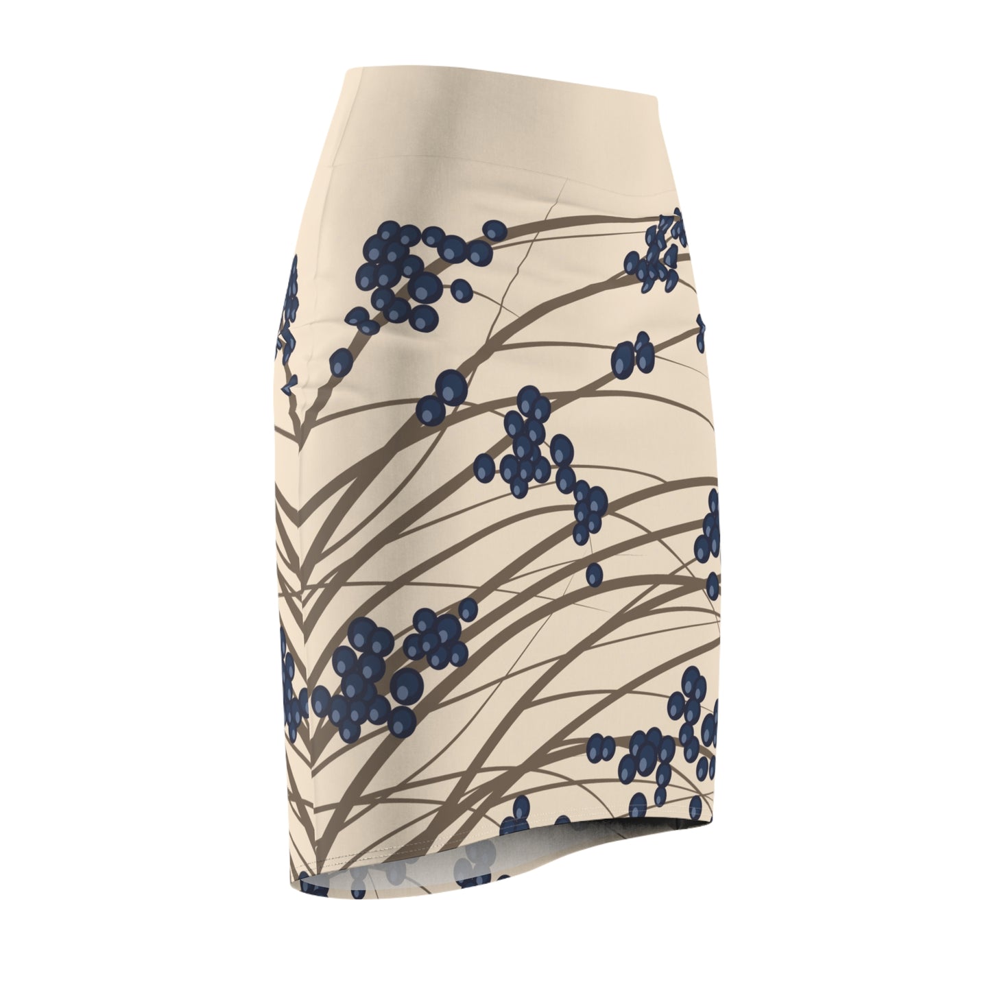 Pencil Skirt | Wild Berry in the Bush Artistic Design