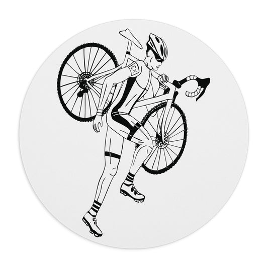 Cyclist Mouse Pad | Minimal Ride, Maximum Flow