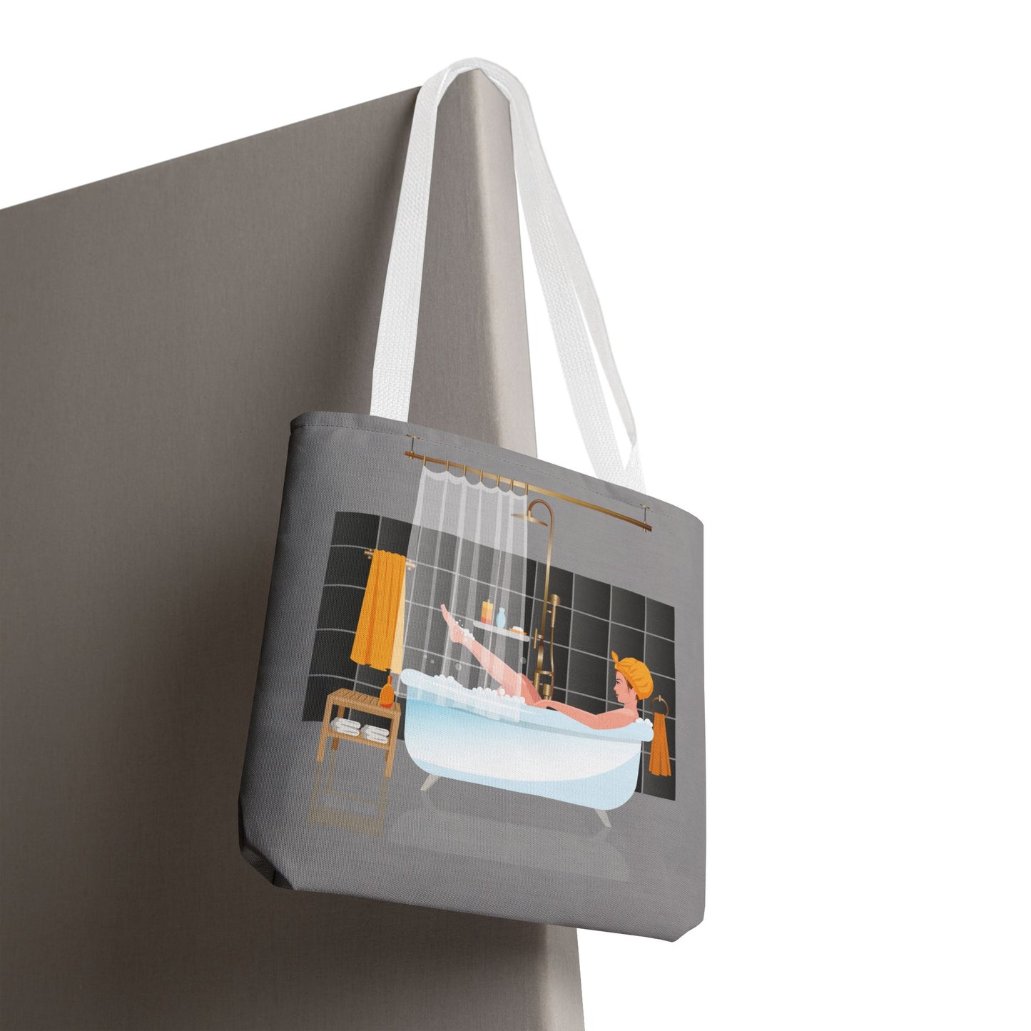 Artistic Tote Bag | Girl in Bathtub | Relaxing & Stylish Accessory