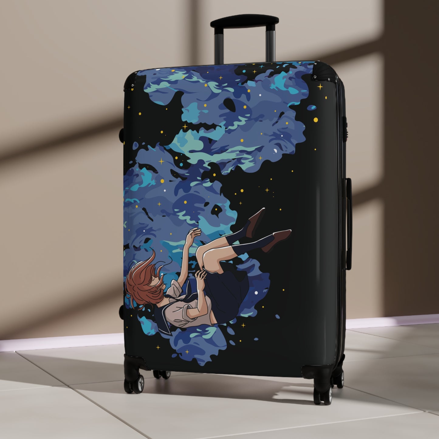 2D Art Suitcase | Girl & Water Scene