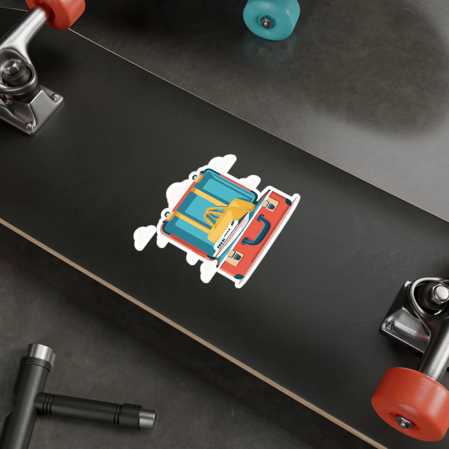 Travel Vibes Luggage Sticker | Minimal & Fun Vinyl Decal