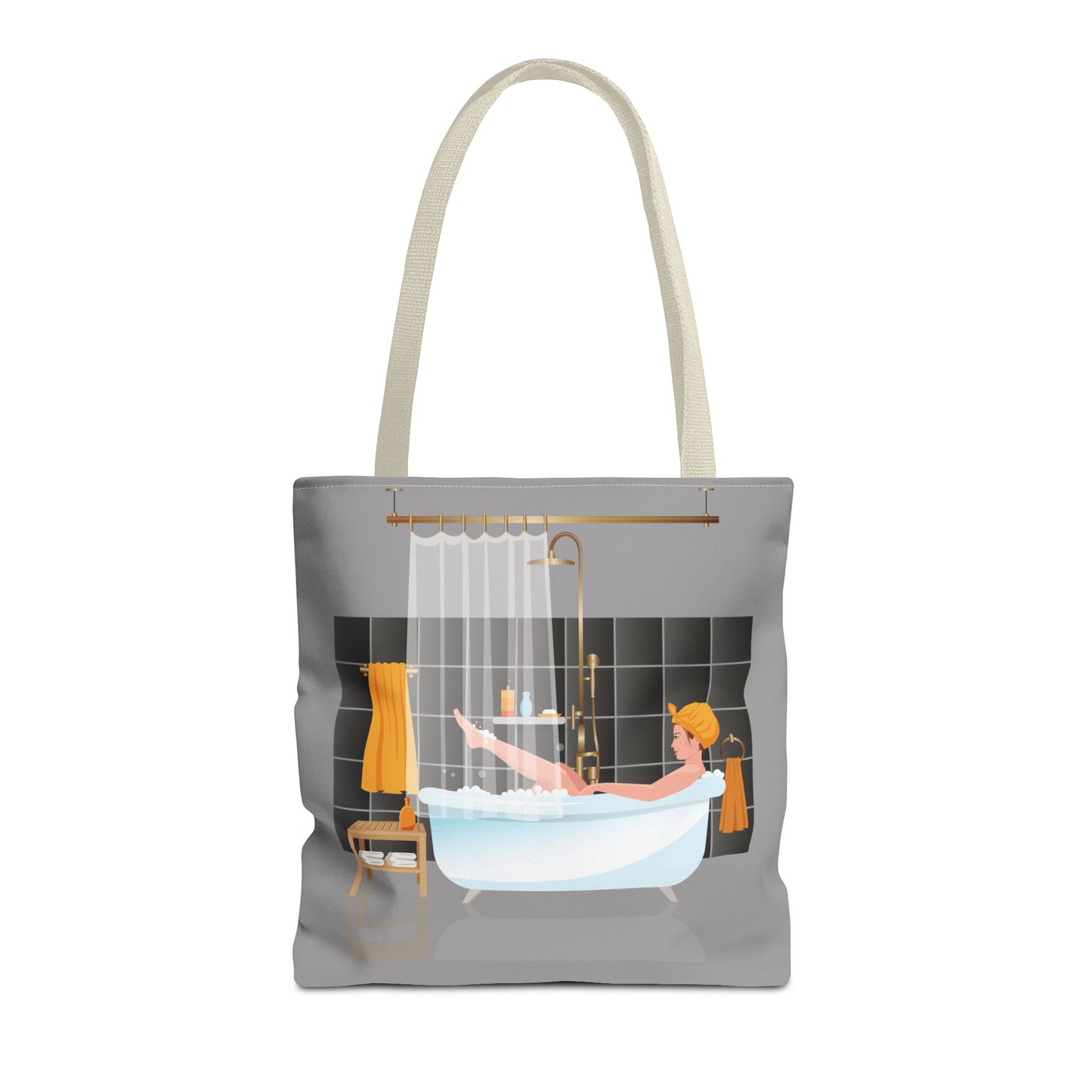 Artistic Tote Bag | Girl in Bathtub | Relaxing & Stylish Accessory
