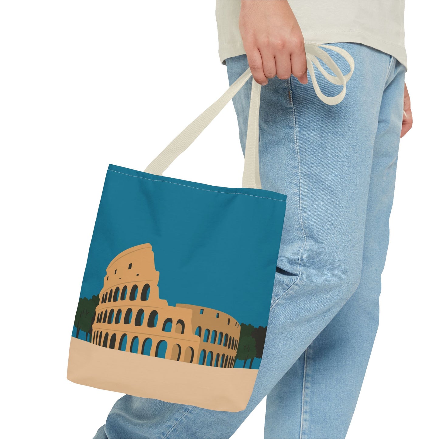 Vibrant Colosseum Tote | European Style | Urban Statement Piece