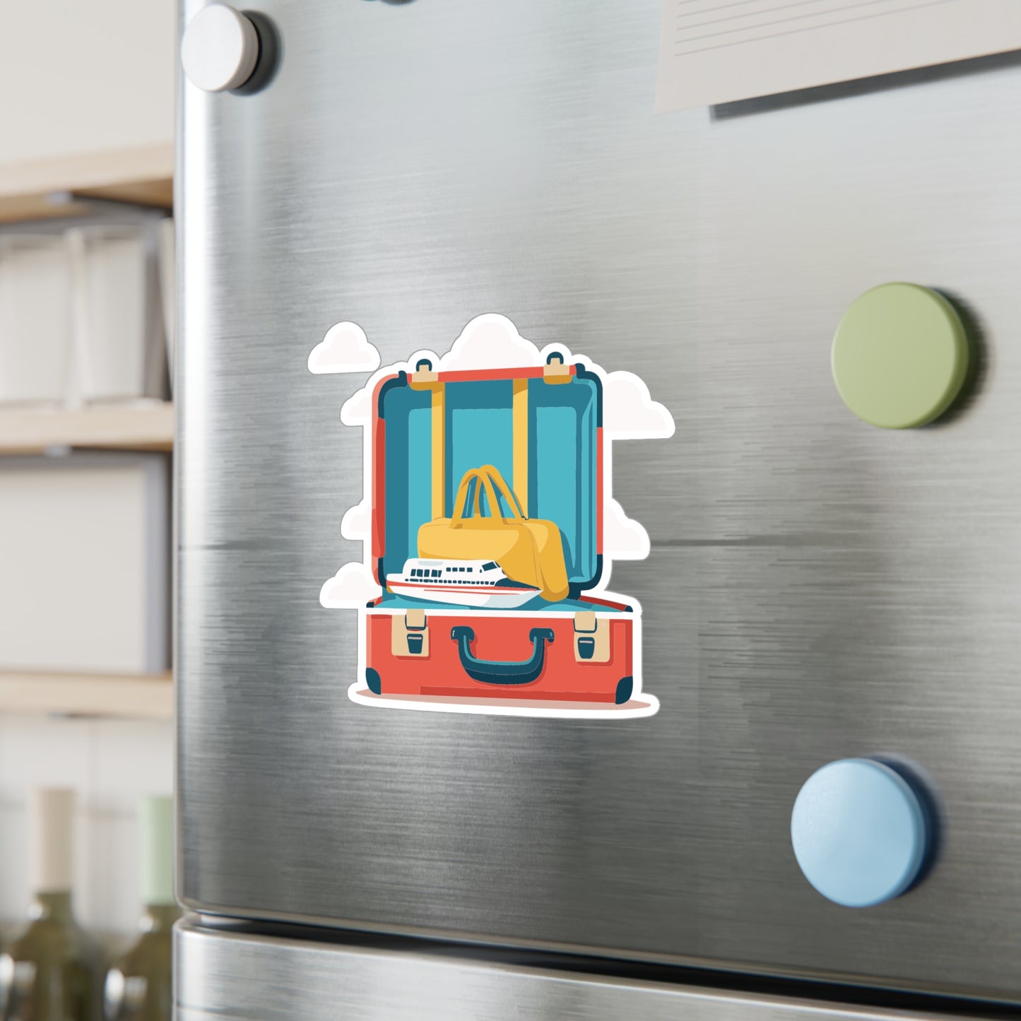 Travel Vibes Luggage Sticker | Minimal & Fun Vinyl Decal
