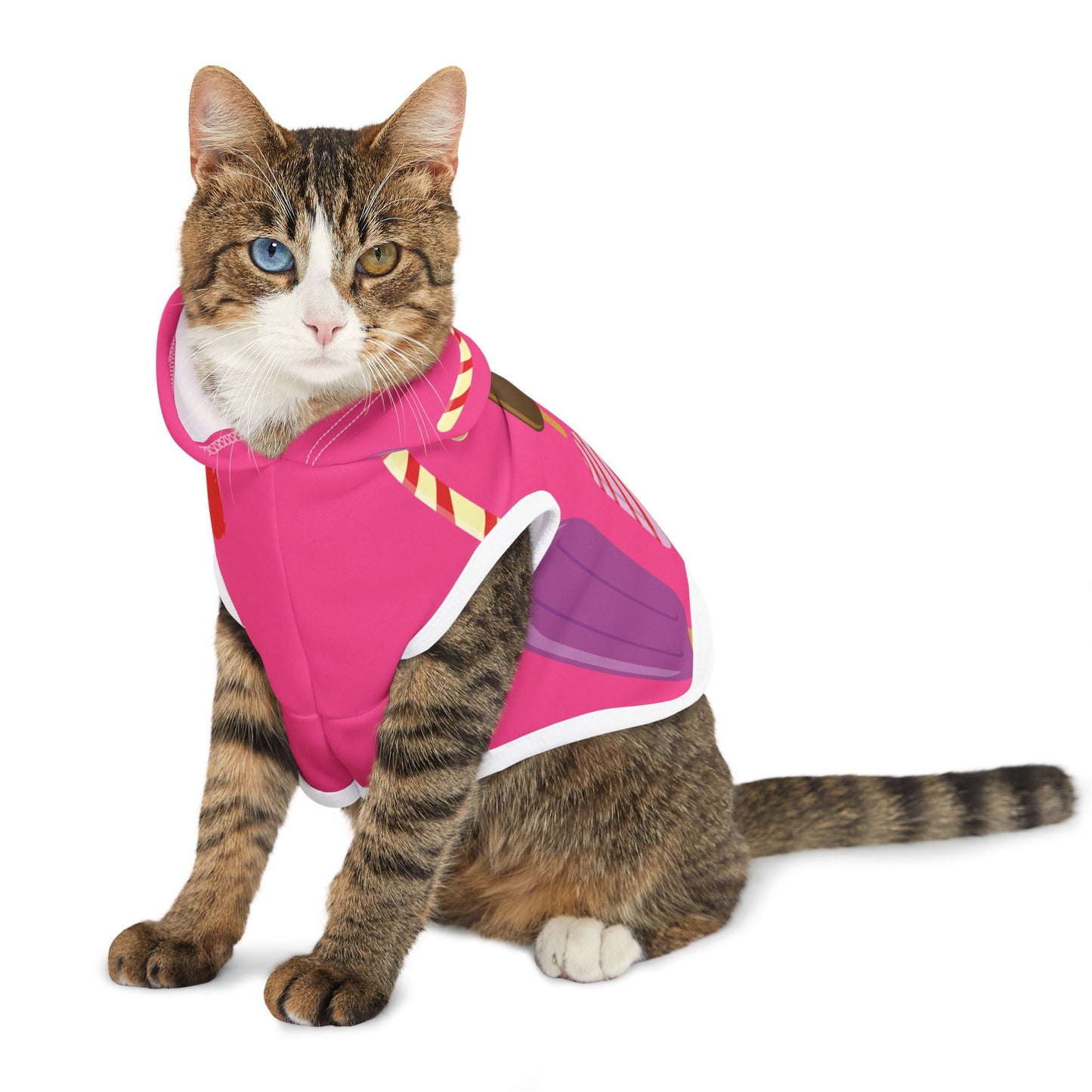Sweet Treats for Your Pup | Pet Hoodie with Ice Cream & Candy Print