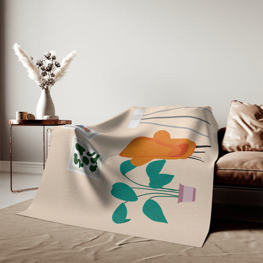 The Tidy Nest | Blanket Hoodie with Clean Living Room Print | Cozy – Neat – Stylish