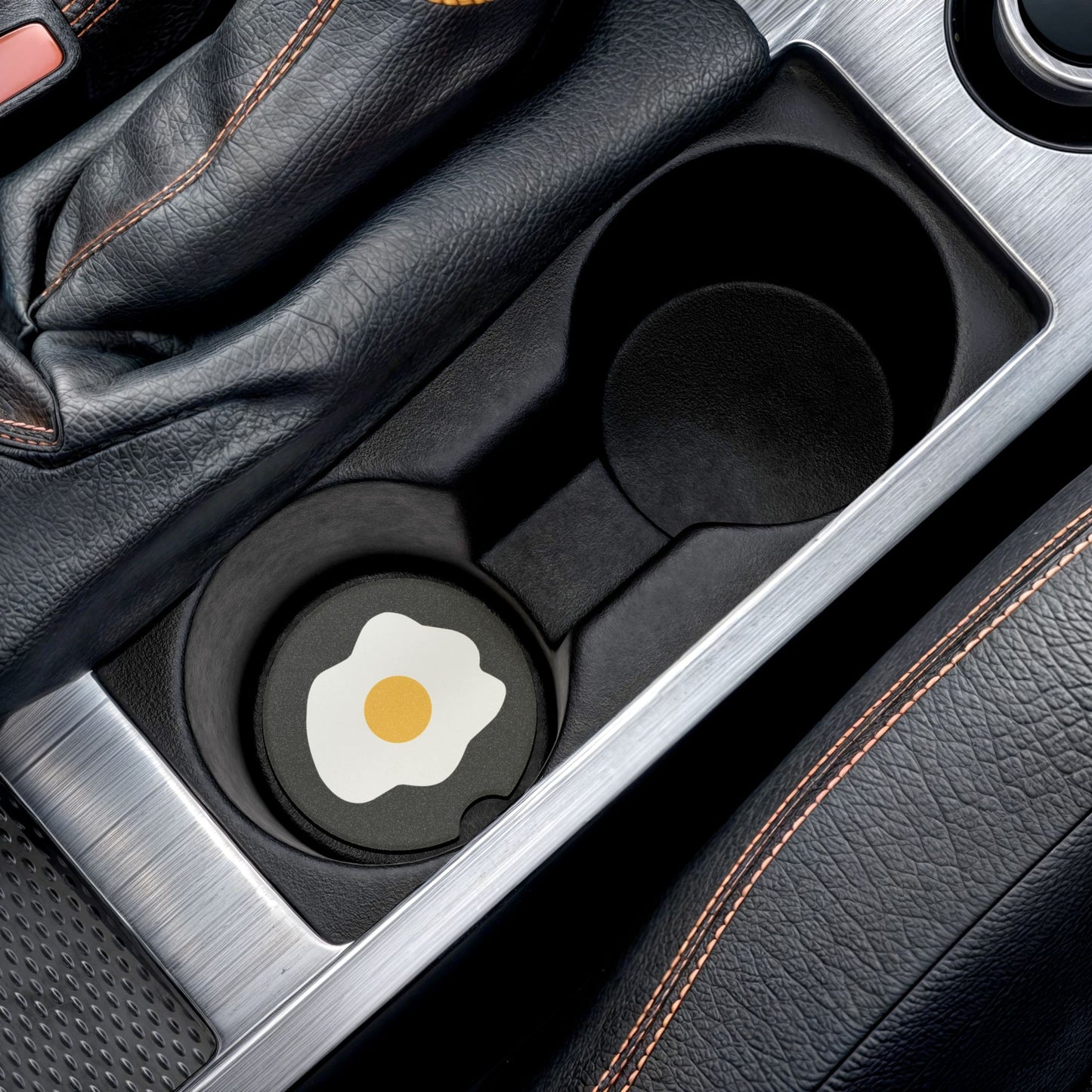 Sunny Side Fun | Fried Egg Car Coaster