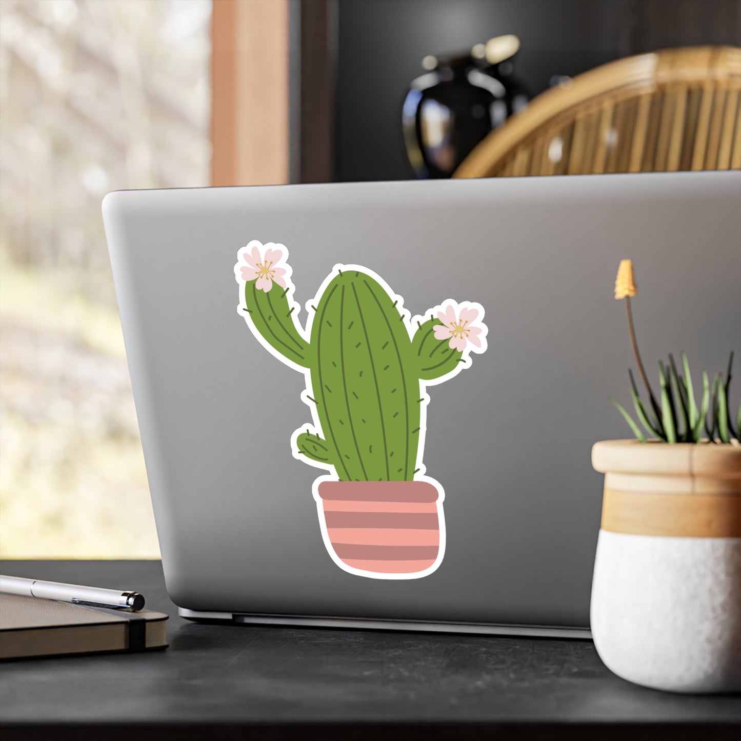 Cartoon Cactus Vinyl Sticker | Fun & Fresh for Everyday Vibes