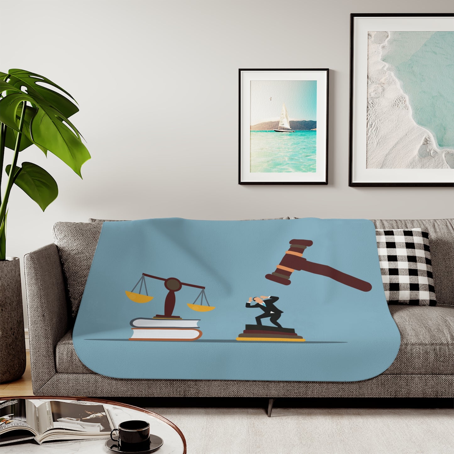 "Final Judgment" Sherpa Blanket | The Art of Justice and Reflection