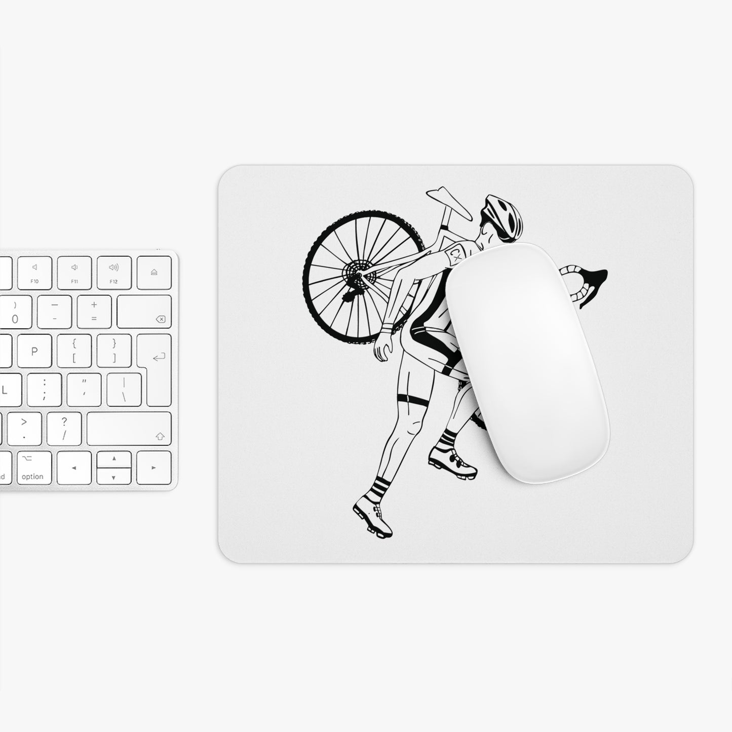 Cyclist Mouse Pad | Minimal Ride, Maximum Flow