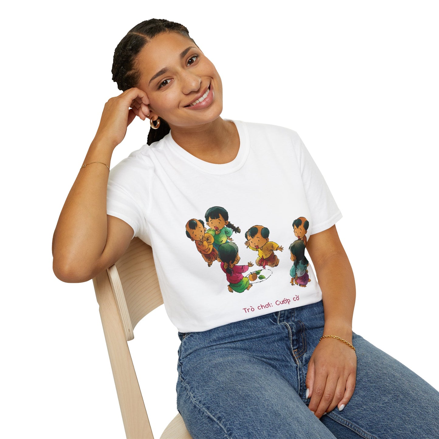 "Flag Snatching" Unisex T-Shirt | Vietnamese Childhood Nostalgia | Traditional Folk Game Graphic Tee