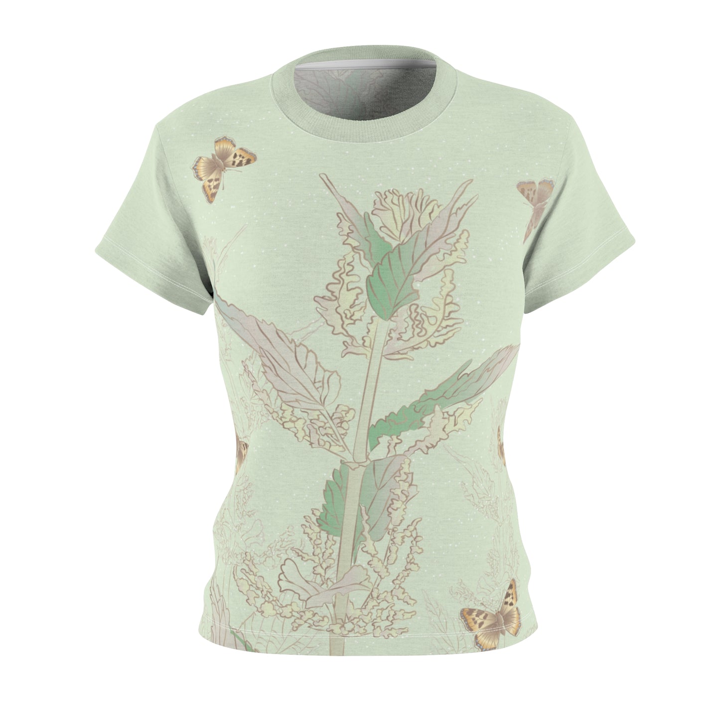 Nettle & Butterflies Tee | Whisper of Nature Elegance
