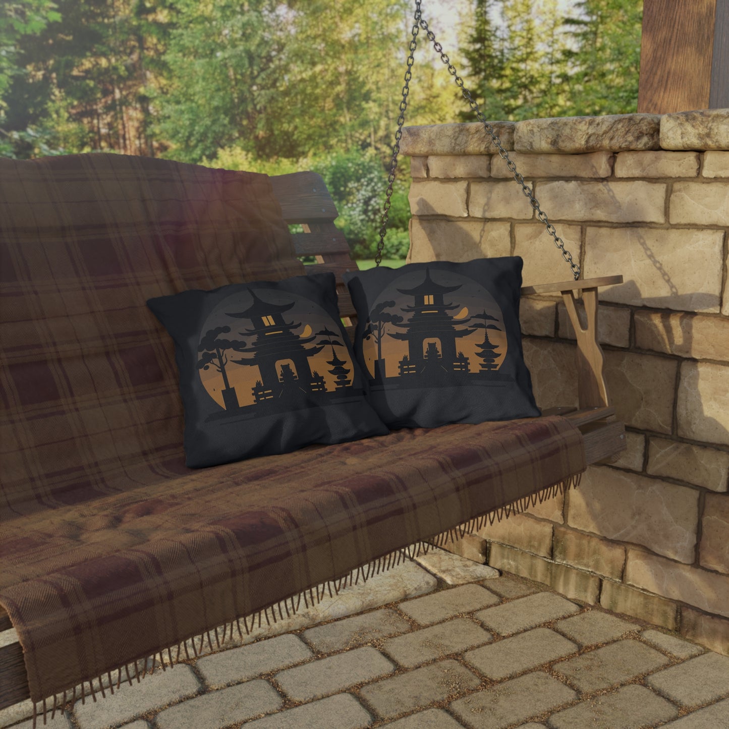 “Tibetan Light” Outdoor Pillow | Stillness in the Open Air