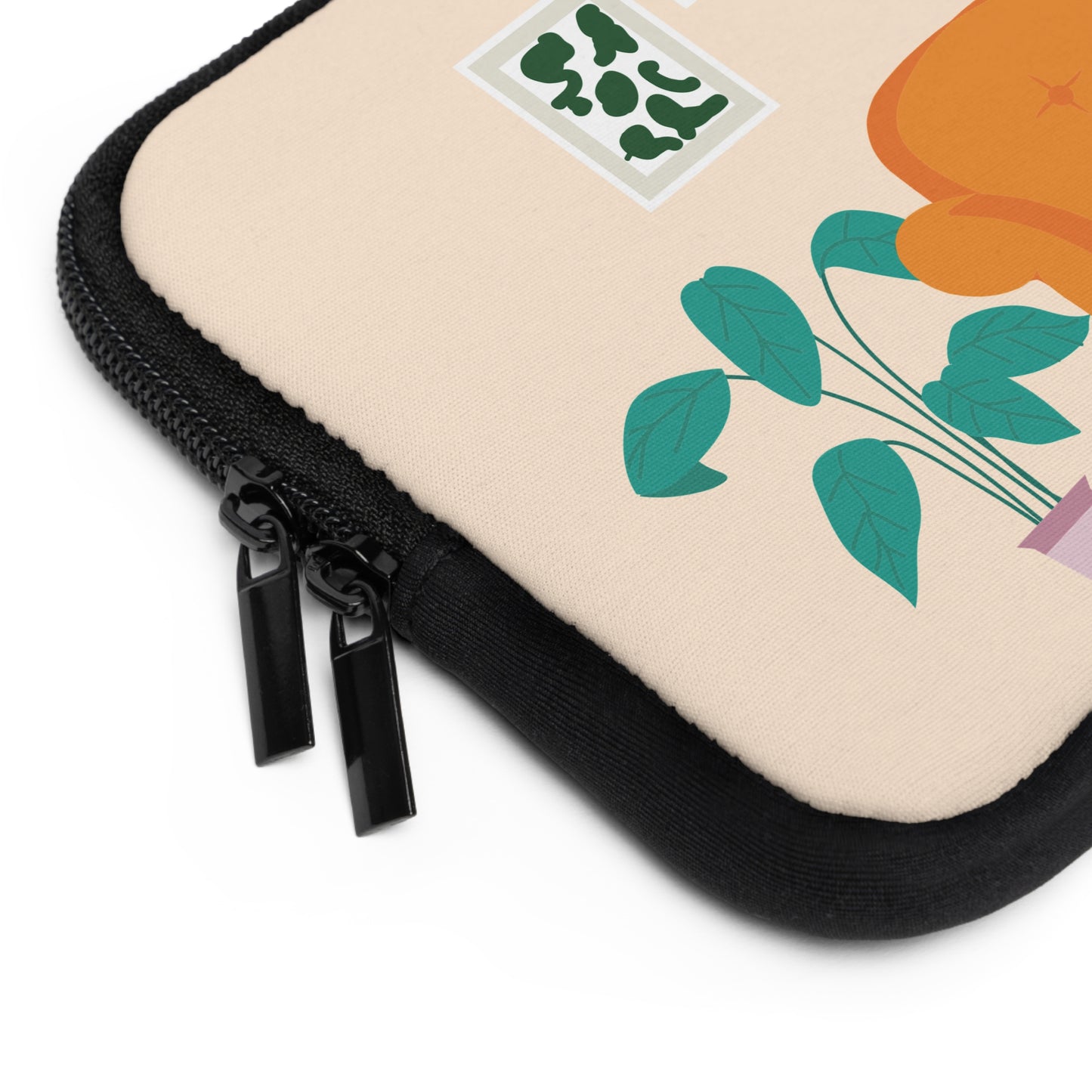 Clean Work, Clean Mind | Laptop Sleeve with Minimalist Living Room Print | Sleek – Stylish – Smart