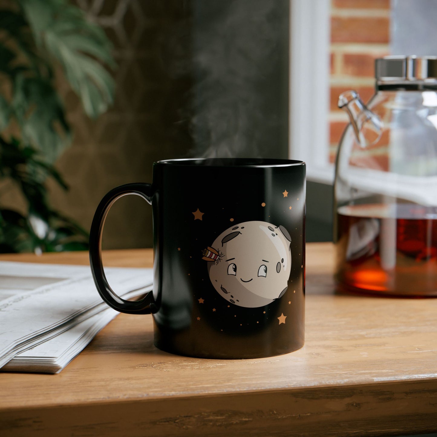“Moon in the Galaxy” Ceramic Mug | Stillness in Every Sip