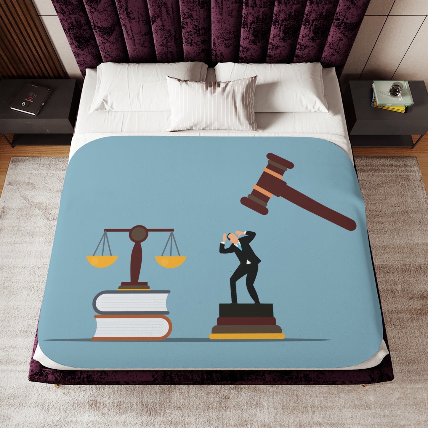 "Final Judgment" Sherpa Blanket | The Art of Justice and Reflection