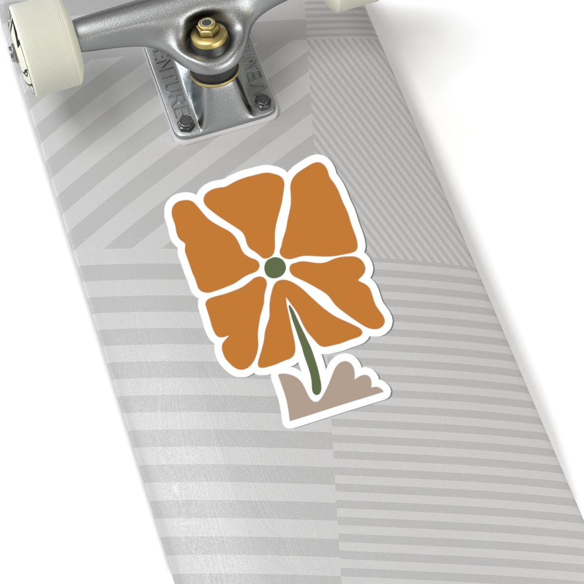 Silent Bloom | Minimalist Kiss-Cut Sticker