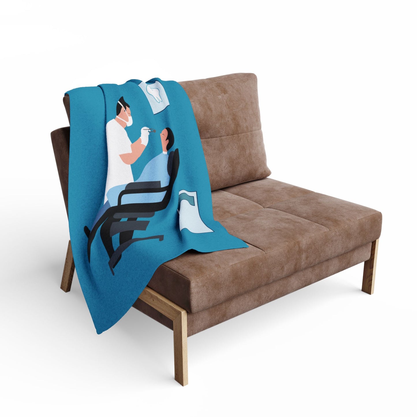“Smiles & Comfort” Arctic Fleece Blanket | Dentist-Inspired Design