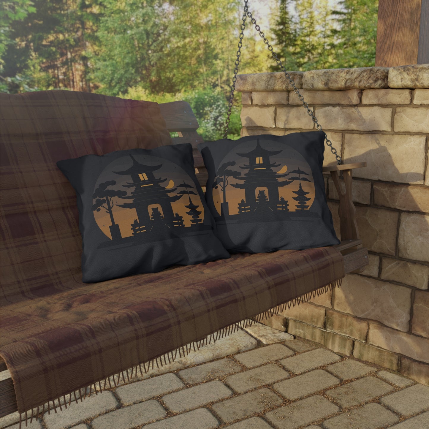 “Tibetan Light” Outdoor Pillow | Stillness in the Open Air