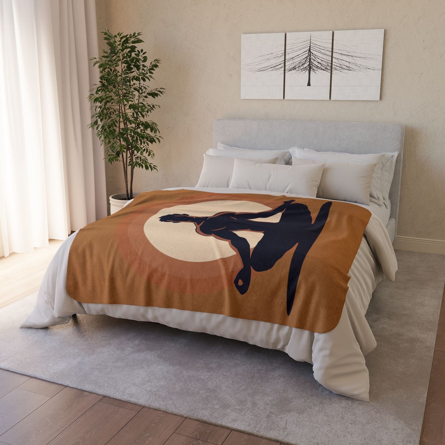 “Zen Lotus” Sherpa Blanket | Inner Peace in Every Fiber