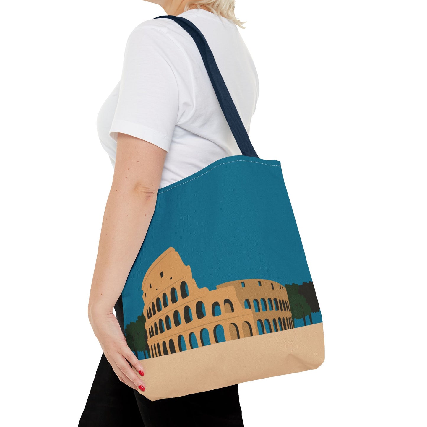Vibrant Colosseum Tote | European Style | Urban Statement Piece