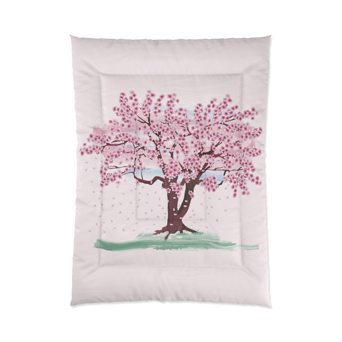Spring Bloom | Comforter with Cherry Blossom Print