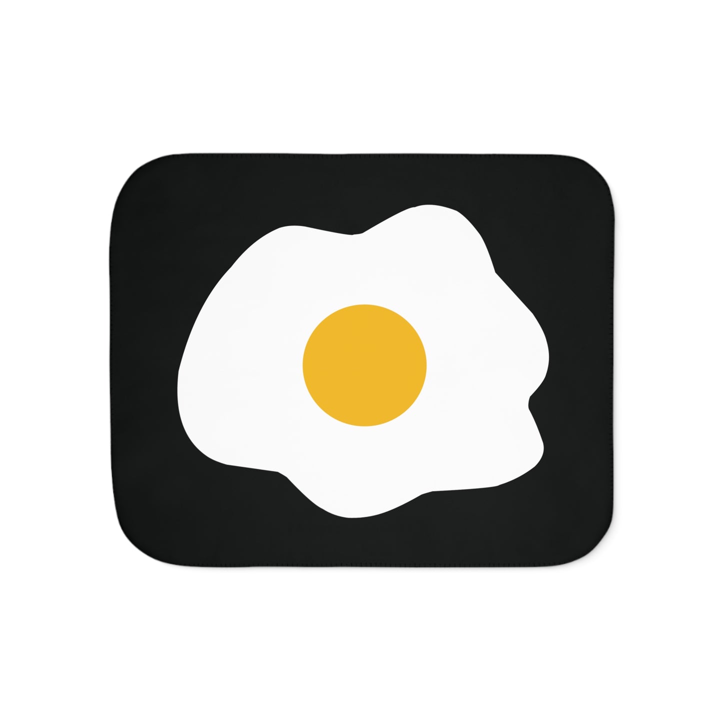 Wake Up Happy | Sherpa Blanket with Fried Egg Print