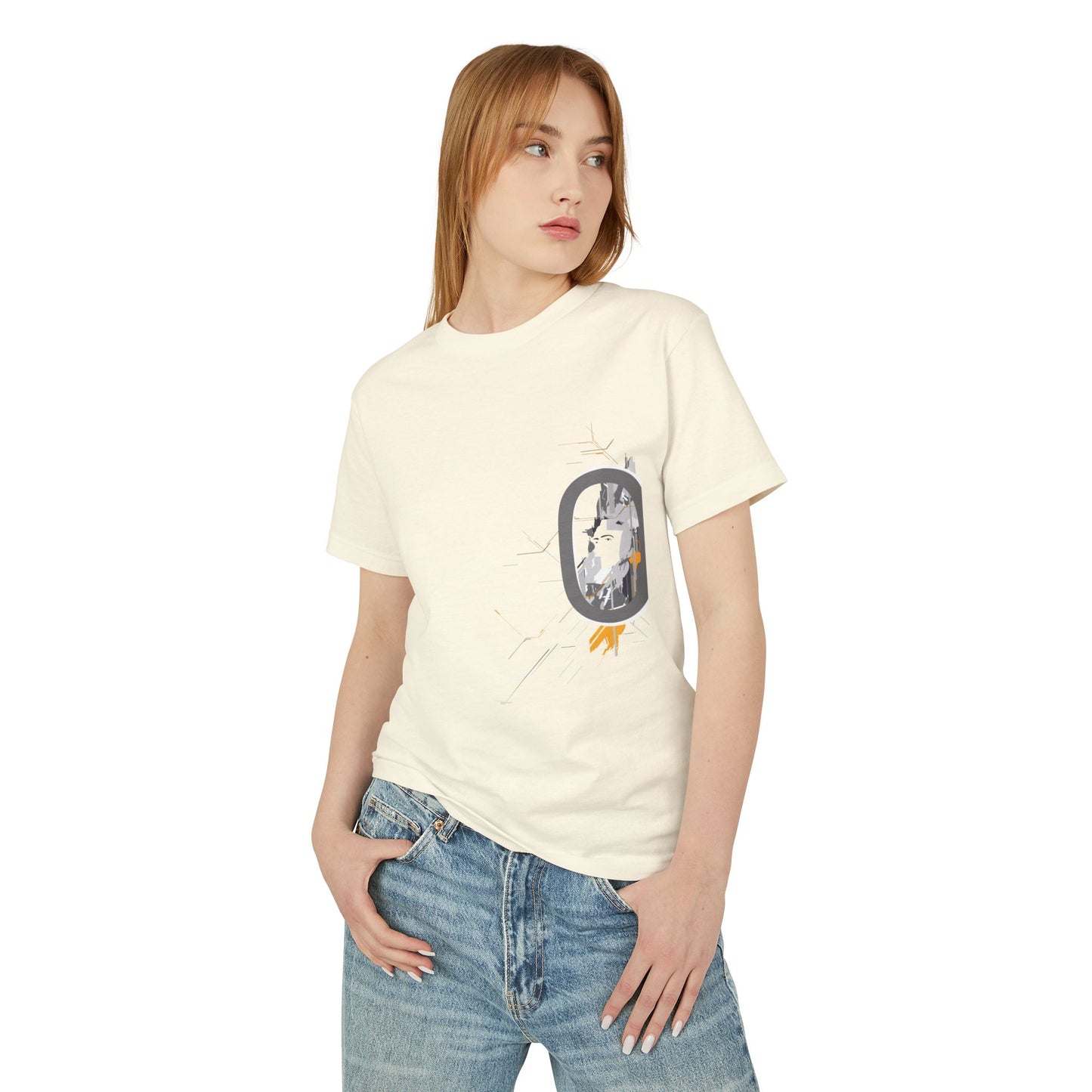 Artistic T-Shirt | Unique Geometric Machine Design
