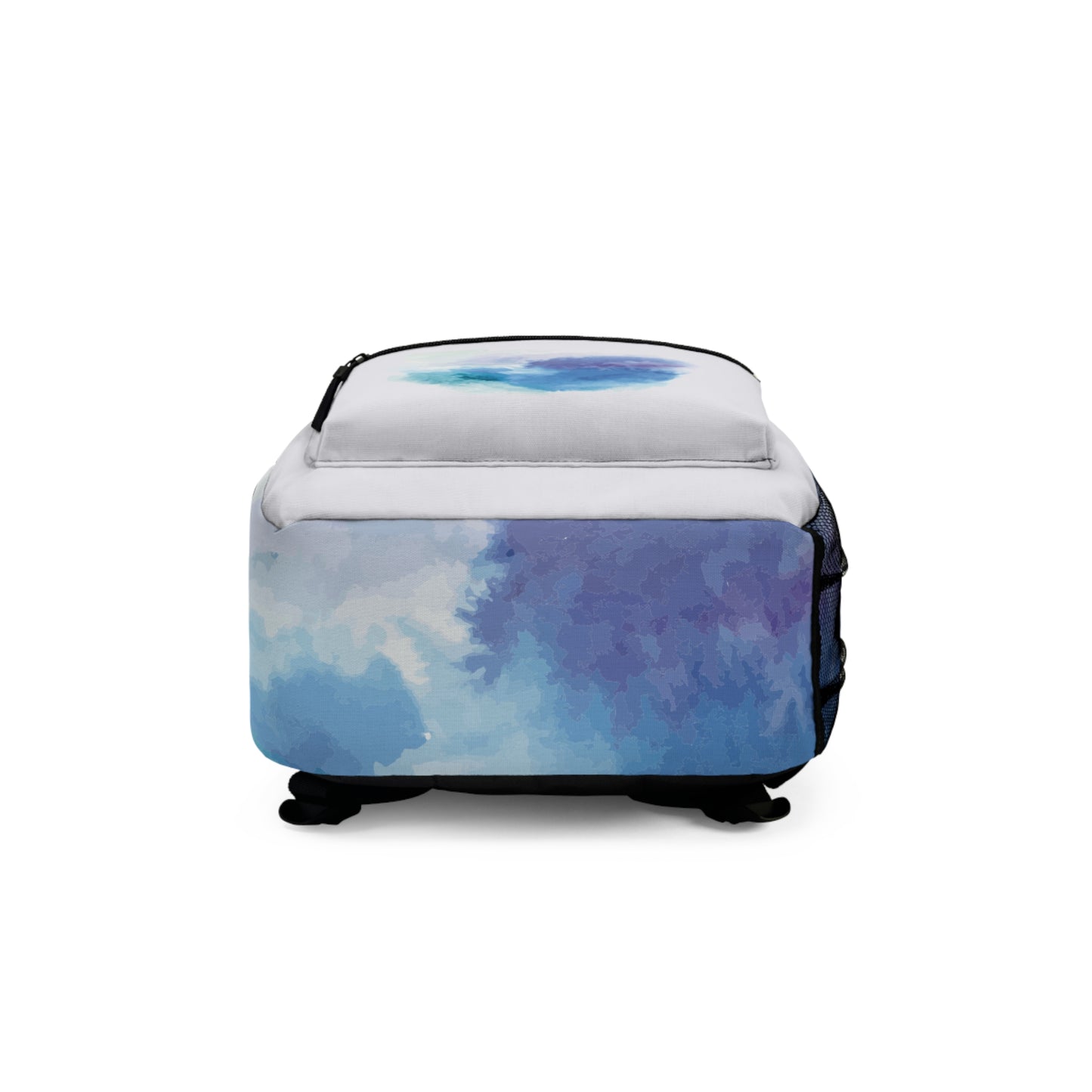 Emerald Watercolor Dream | Artistic Backpack with Fresh Watercolor Design