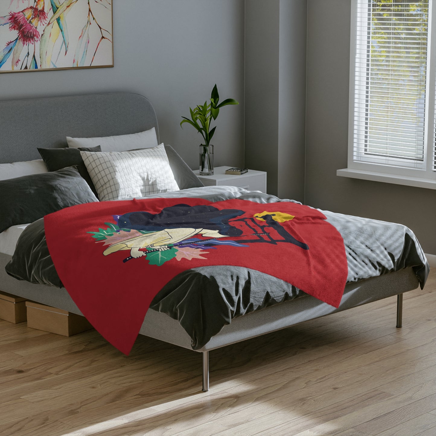 Torii Tranquility Blanket | Japanese Elegance in Every Thread
