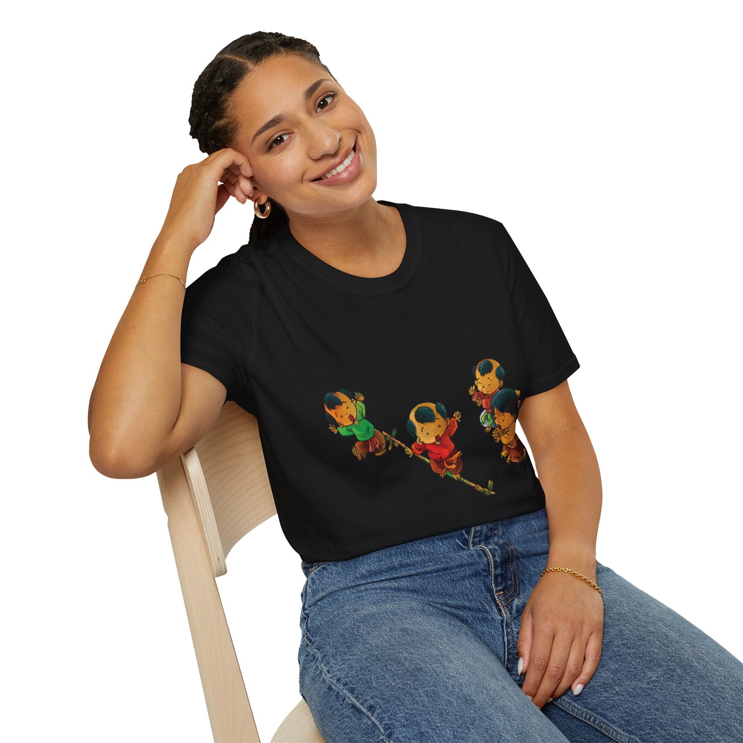 Unisex Softstyle Tee | "Cuop Co" | Vietnamese Traditional Flag-Stealing Game