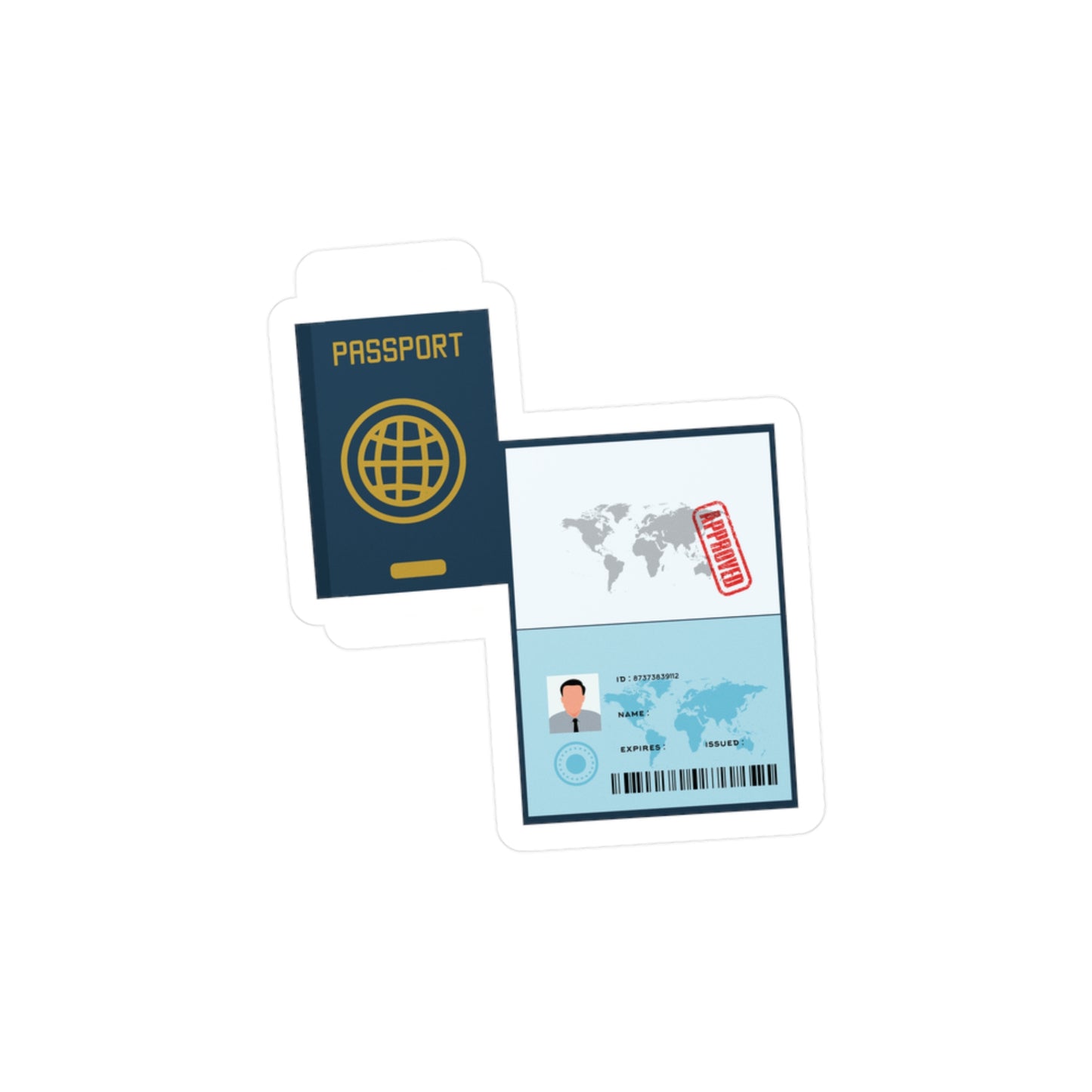 Mini Passport Sticker | Travel the World, One Peel at a Time