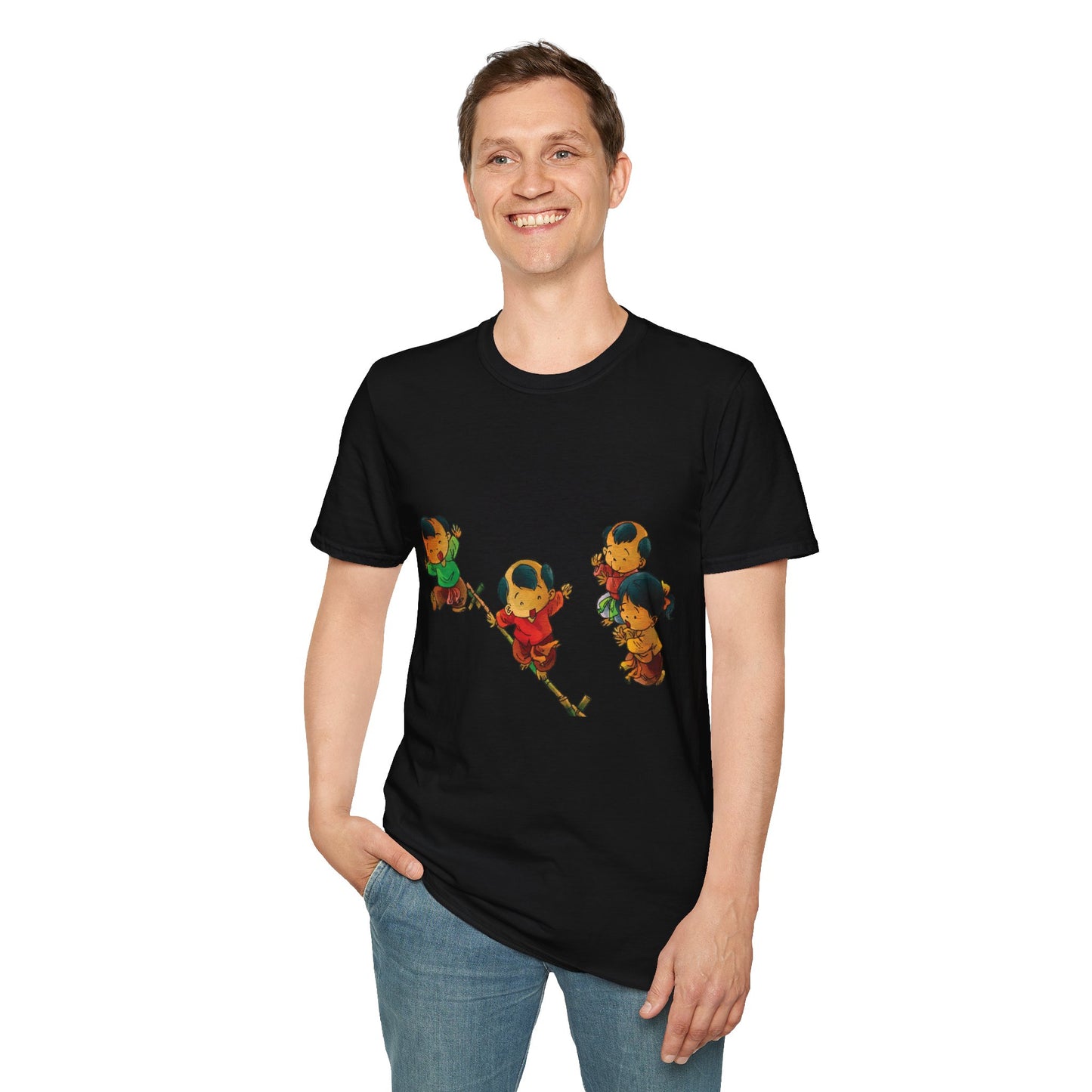 Unisex Softstyle Tee | "Cuop Co" | Vietnamese Traditional Flag-Stealing Game