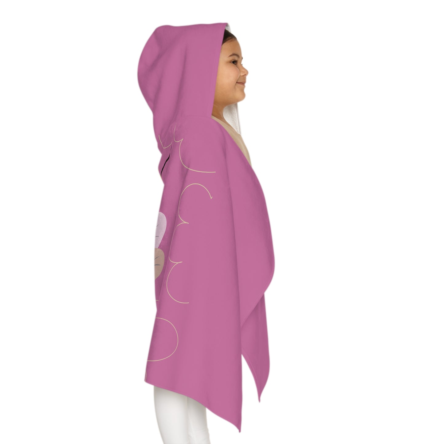 “Happy Bee Buddy” Youth Hooded Towel | Cute, Soft & Buzzing with Joy